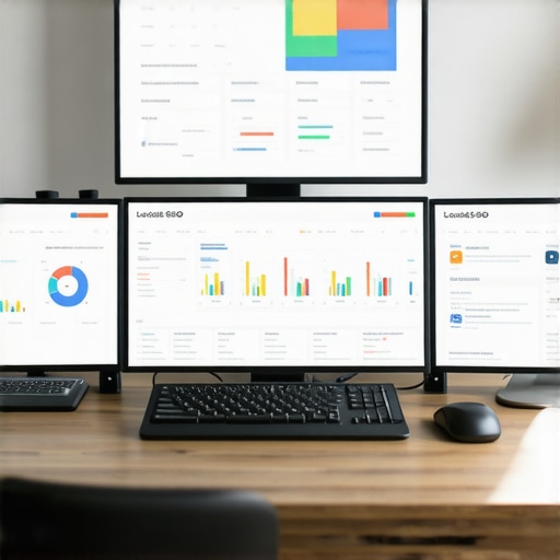 Local SEO Tools Dashboard Screens showing local SEO analytics with maps and ranking data.