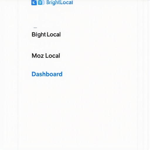 A professional digital workspace with SEO and local search management tools displayed on a computer monitor.