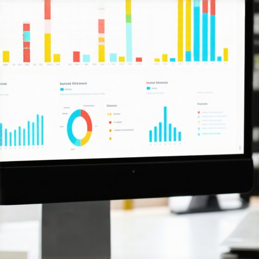 Analyzing Map Pack Metrics A computer screen showing Google local search analytics and performance charts.
