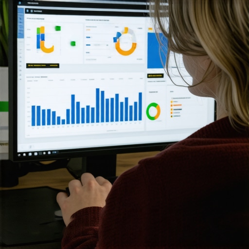 Person reviewing local SEO analytics on a computer