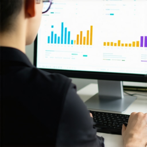 Person reviewing local SEO performance data on a computer