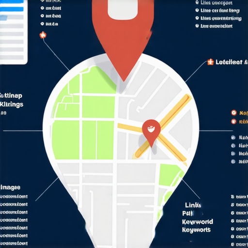 Infographic illustrating tactics to enhance local visibility on Google Maps