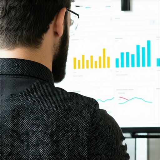 Business owner reviewing local SEO performance metrics on a screen