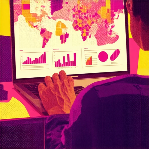 Person analyzing maps SEO metrics on a computer