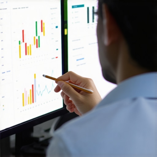 Person reviewing local SEO metrics on a computer for ongoing map pack performance