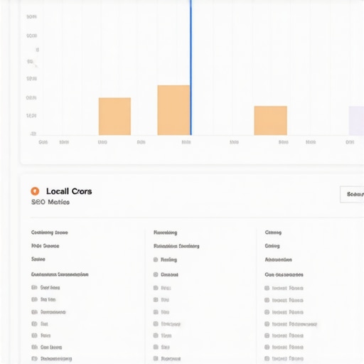 Screenshot of a local SEO analytics dashboard tracking map rankings, reviews, and citations