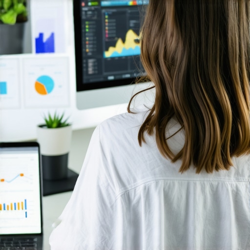 Analyzing Local SEO Metrics for Map Visibility Person reviewing analytics dashboards on local search performance