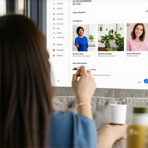 Business owner enhancing Google My Business profile with photos and details